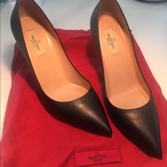 valentino heels black studs